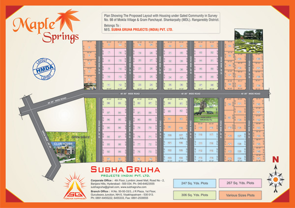 Maple Springs layout plan