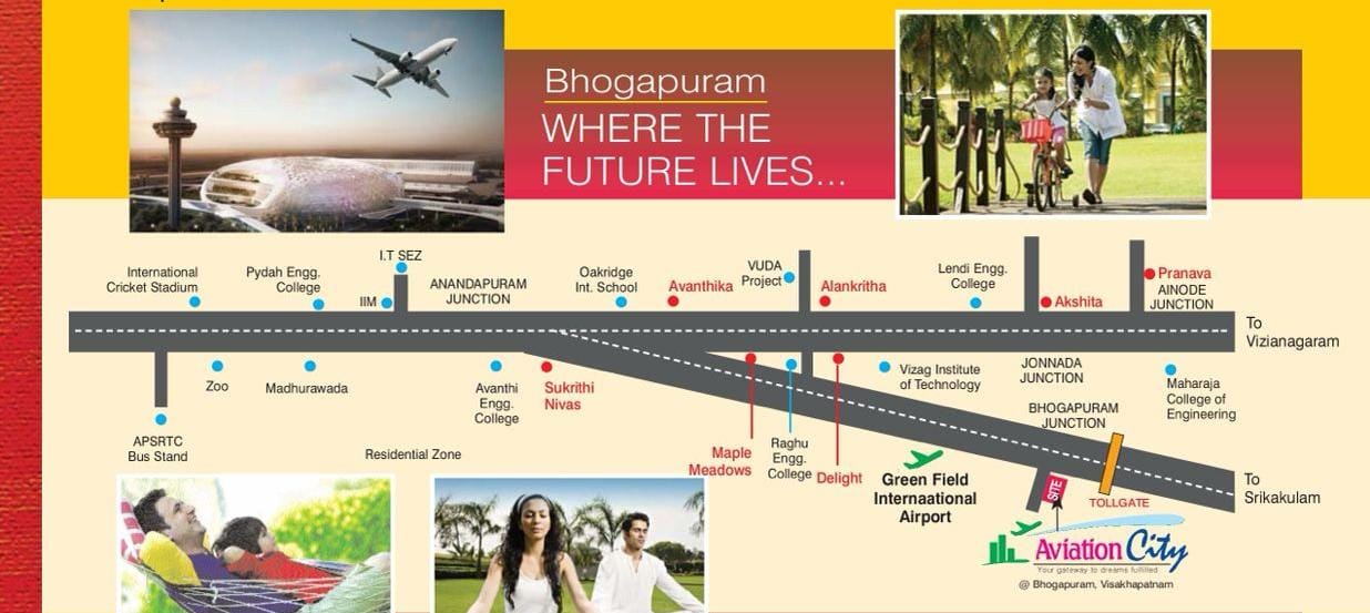 Sukrithi Aviation City layout plan