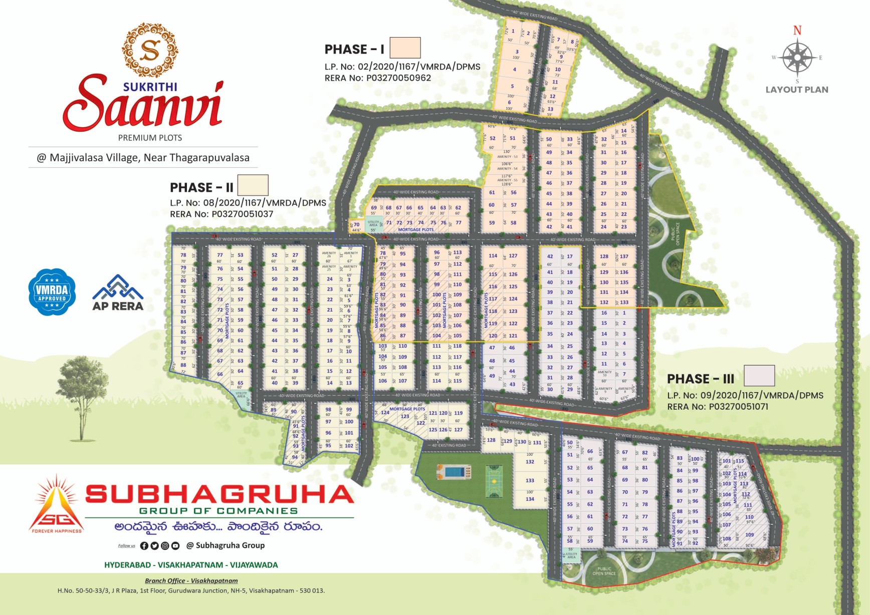Subhagruha Sukrithi Saanvi Phase 3 layout plan