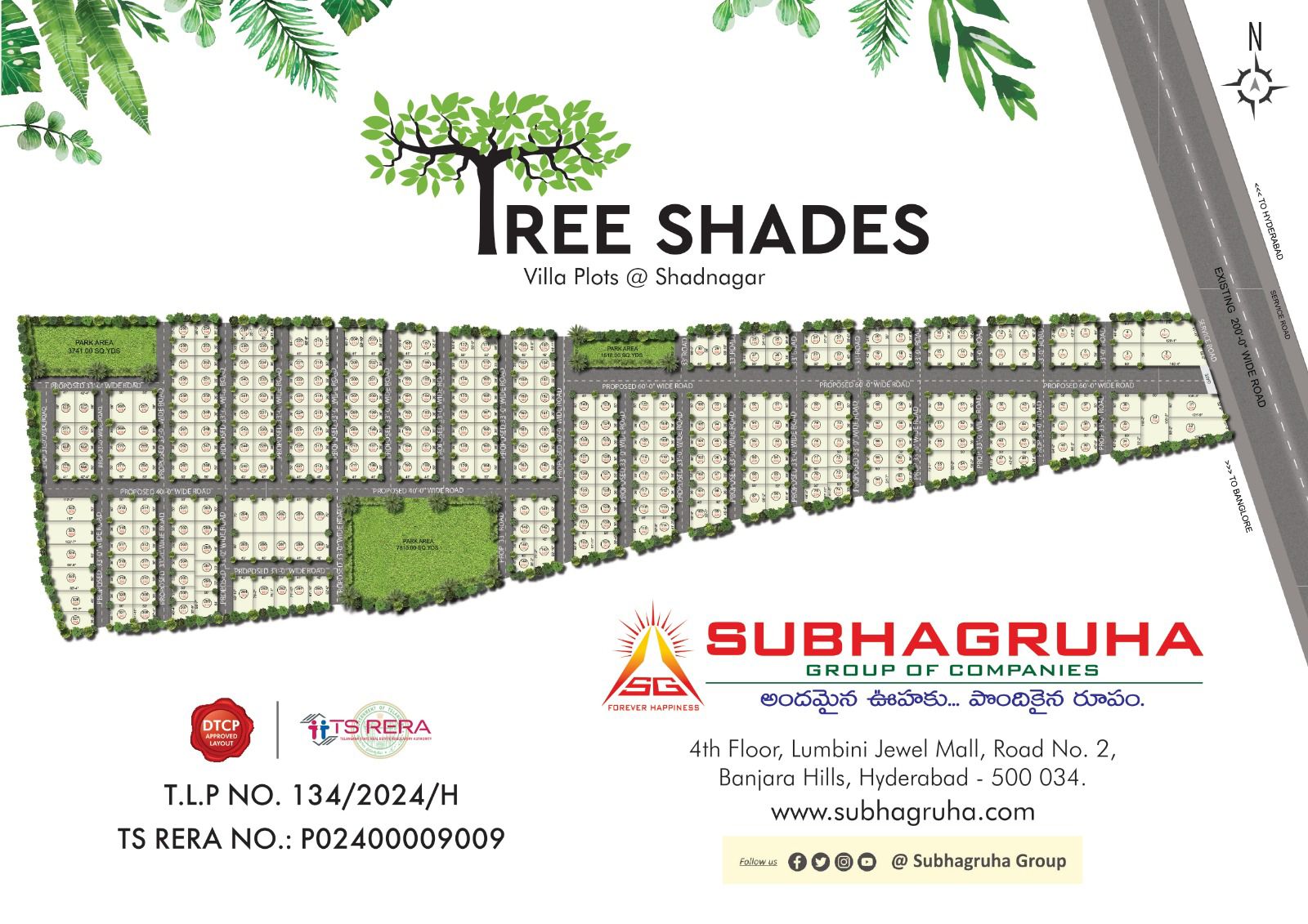 Tree Shades by Subhagruha layout plan