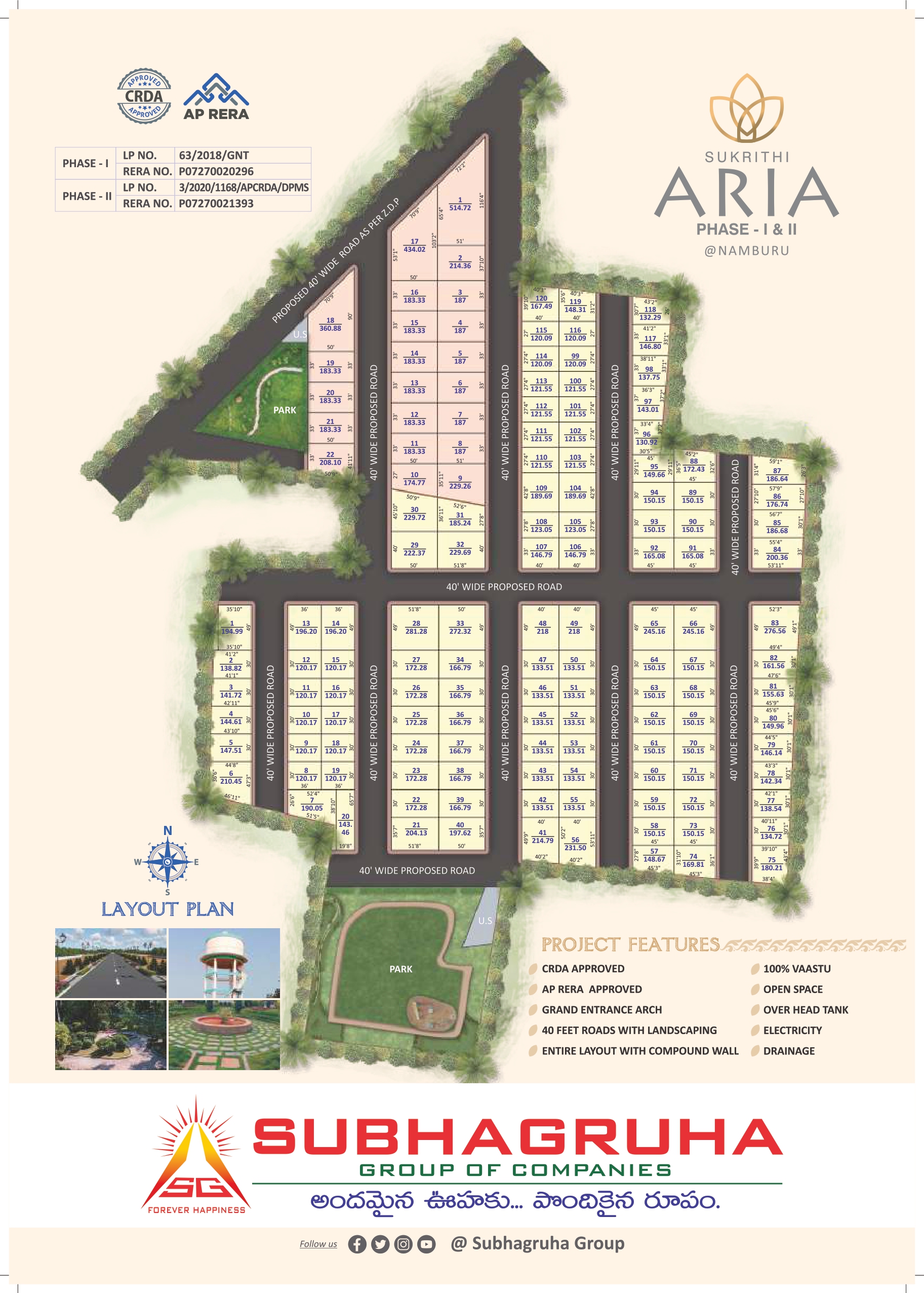 Sukrithi Aria Phase 1 & 2 layout plan