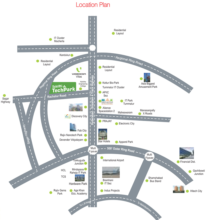 Sikruthi Tech Park location highlights