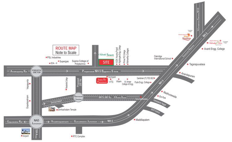 Sukriti Sampath Phase 1 - 2 location highlights