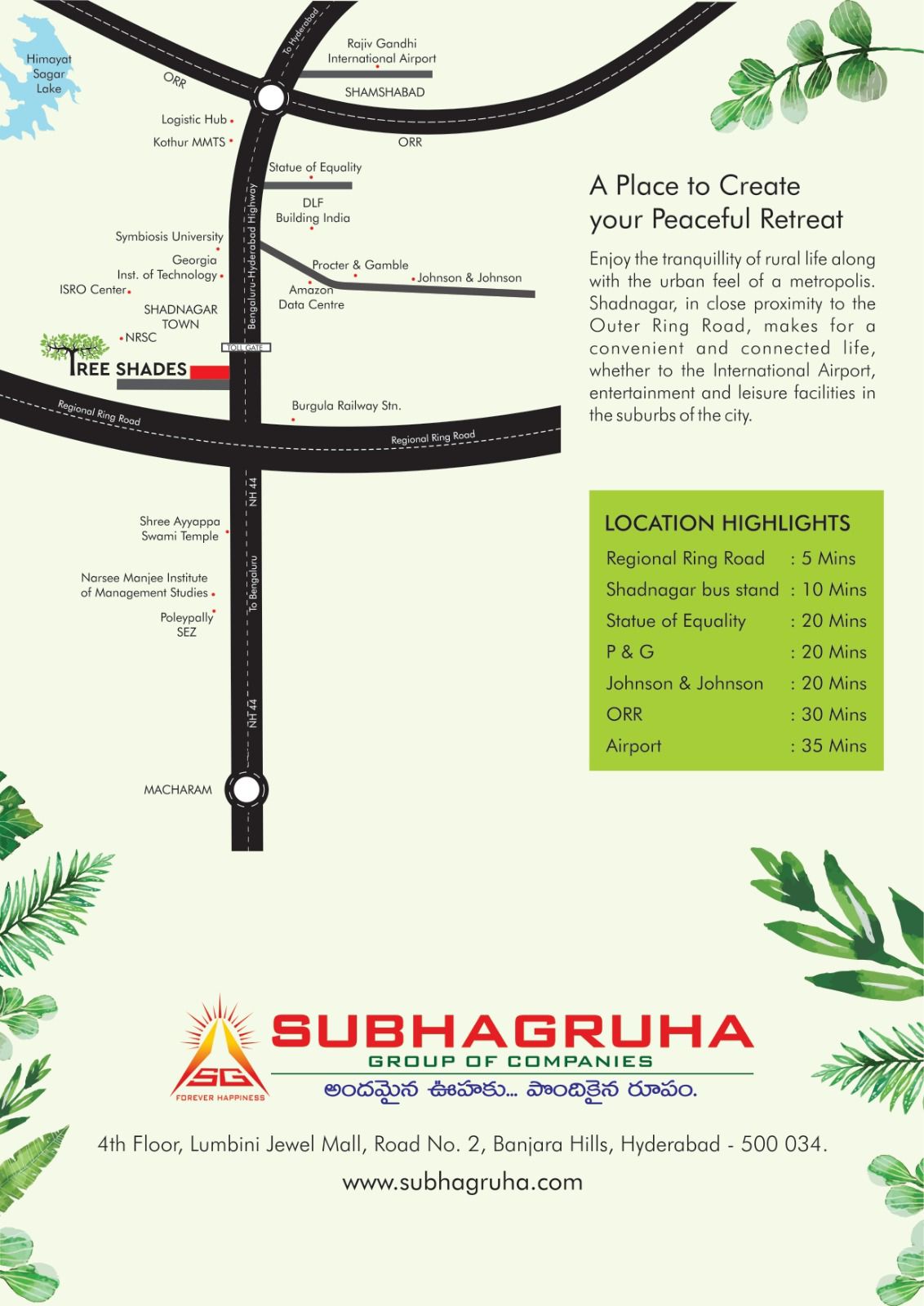 Tree Shades by Subhagruha location highlights